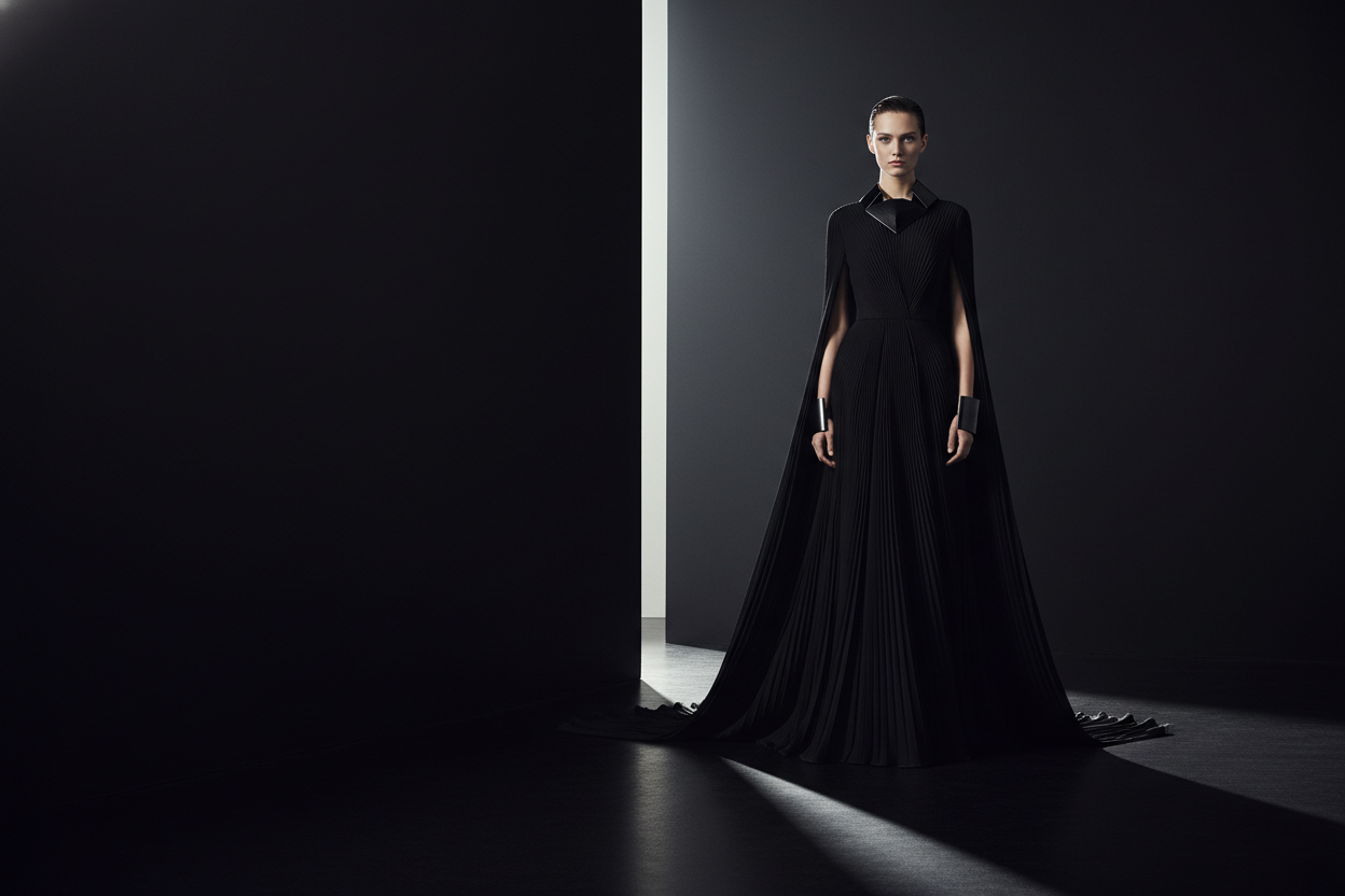 high ffashion minimalistic black aeasthetic